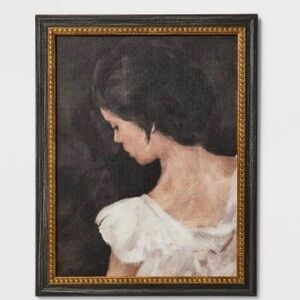 Female Portrait Framed Wall Art Canvas 11” x 14” - Threshold Studio McGee